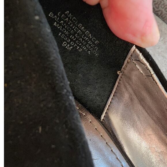 Anna Klein Suede-Like Black Chunky Heels 9M - Picture 6 of 7